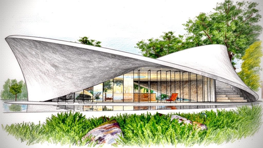 Architectural concept sketch