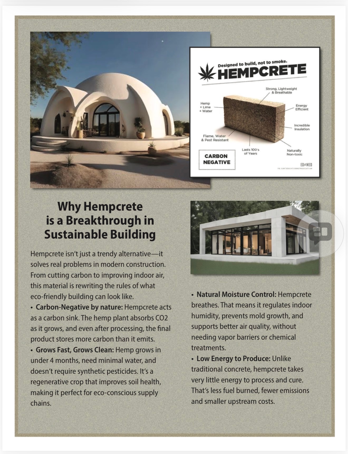 Sustainable hempcrete studio architecture